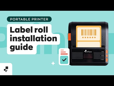Printer Setup: Label Installation Guide | inFlow Portable Printer